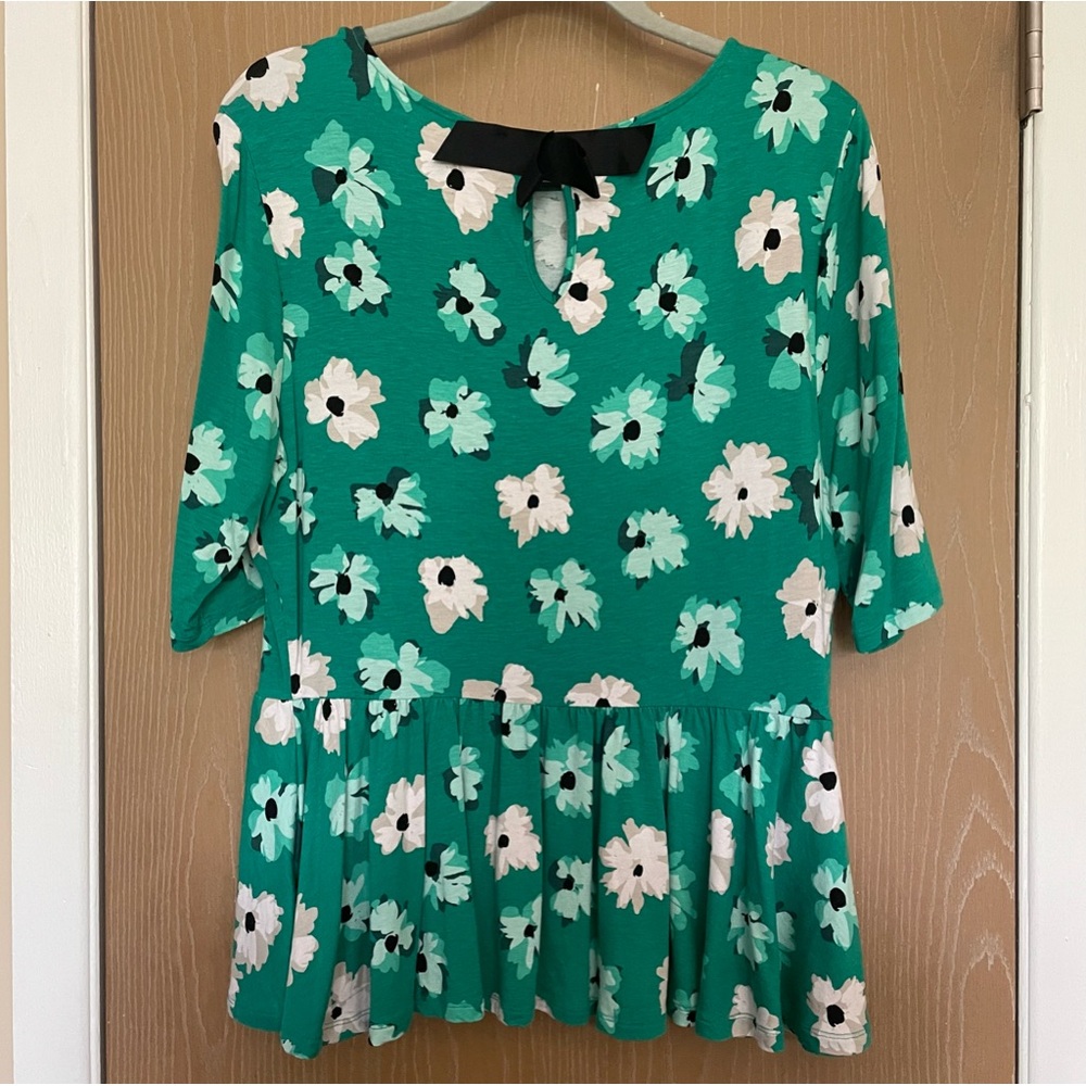 ELLE Green Bow Top